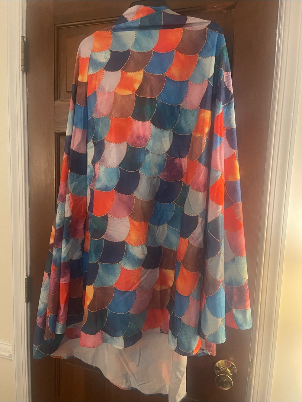 Rainbow Scallop Print Skirt